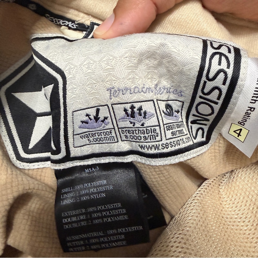 Sessions Motion Avery Plaid Waterproof Snowboard Ski Pants RECCO Size Small - Picture 13 of 16